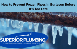 how to prevent frozen pipes in burleson before its too late