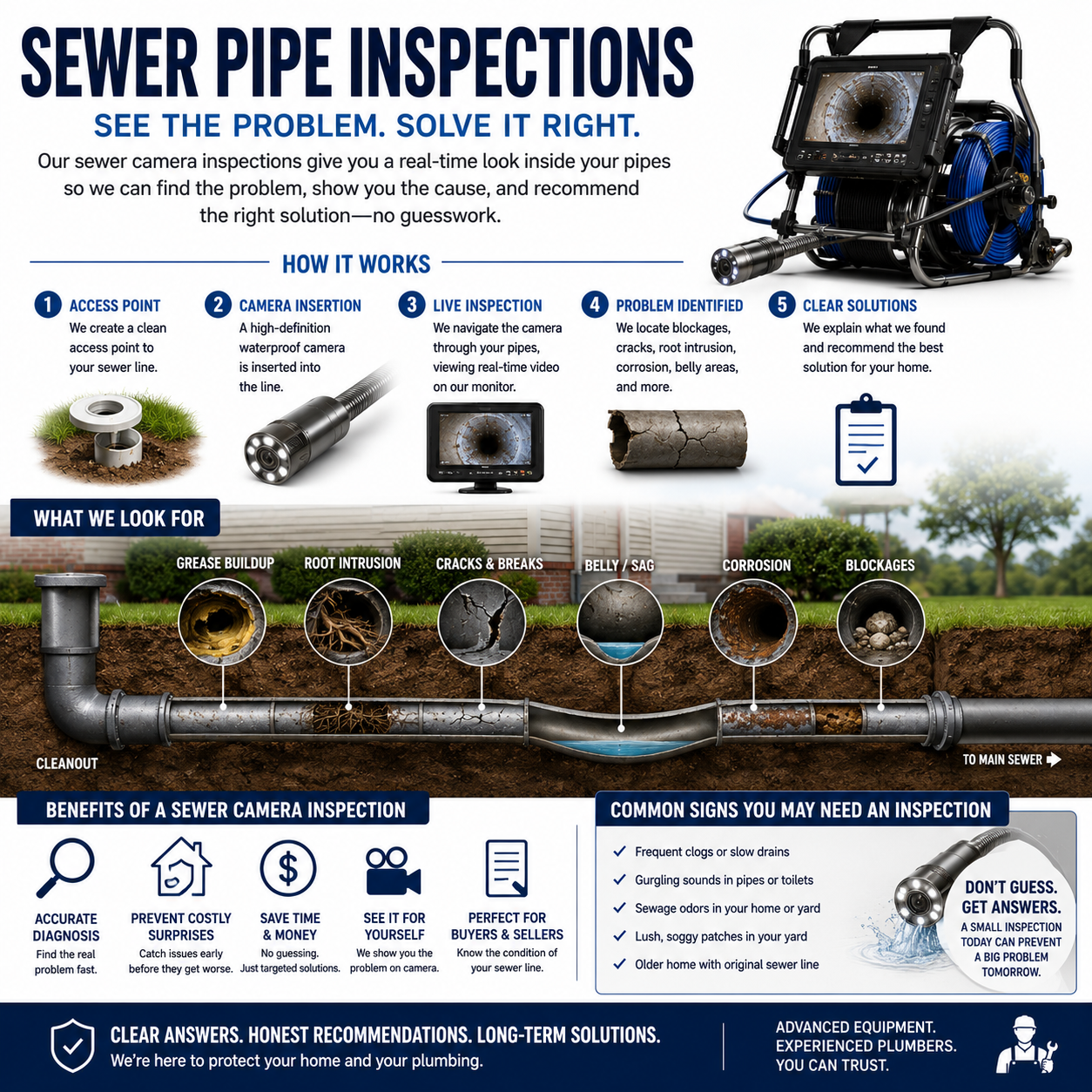 what you need to know about sewer pipe inspections