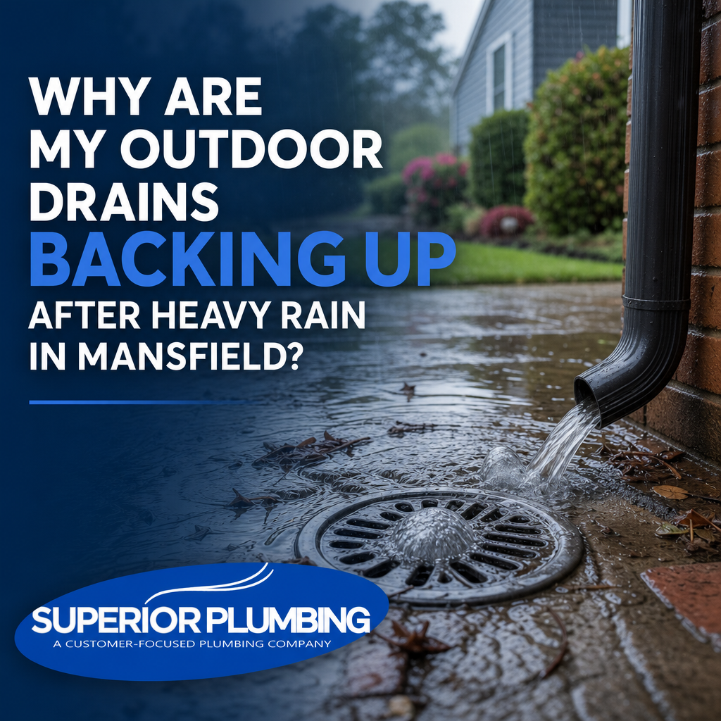 Why Are My Outdoor Drains Backing Up After Heavy Rain In Mansfield