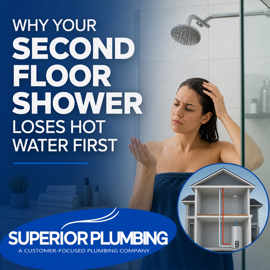 Why Your Second Floor Shower Loses Hot Water First
